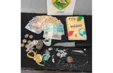 Foz do Jordão - Polícia Militar prende homem por tráfico de drogas no Cemitério Municipal